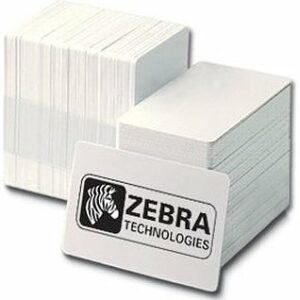 Zebra White PVC Blank Card