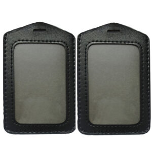 Leather ID Card Holder - Vertical
